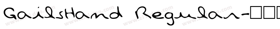 GailsHand Regular字体转换